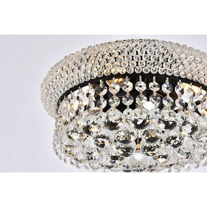 Elegant Lighting Primo 12 inch black flush mount