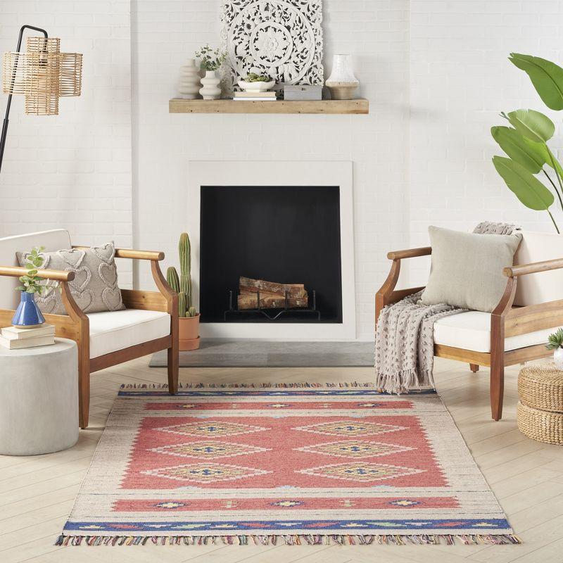 Nourison Baja Boho Geometric Southwestern Flatwoven Indoor Rug