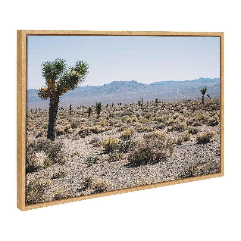 Kate and Laurel Sylvie Desert Views Framed Canvas by Patricia Hasz of Patricia Rae Photography, 23x33, Natural