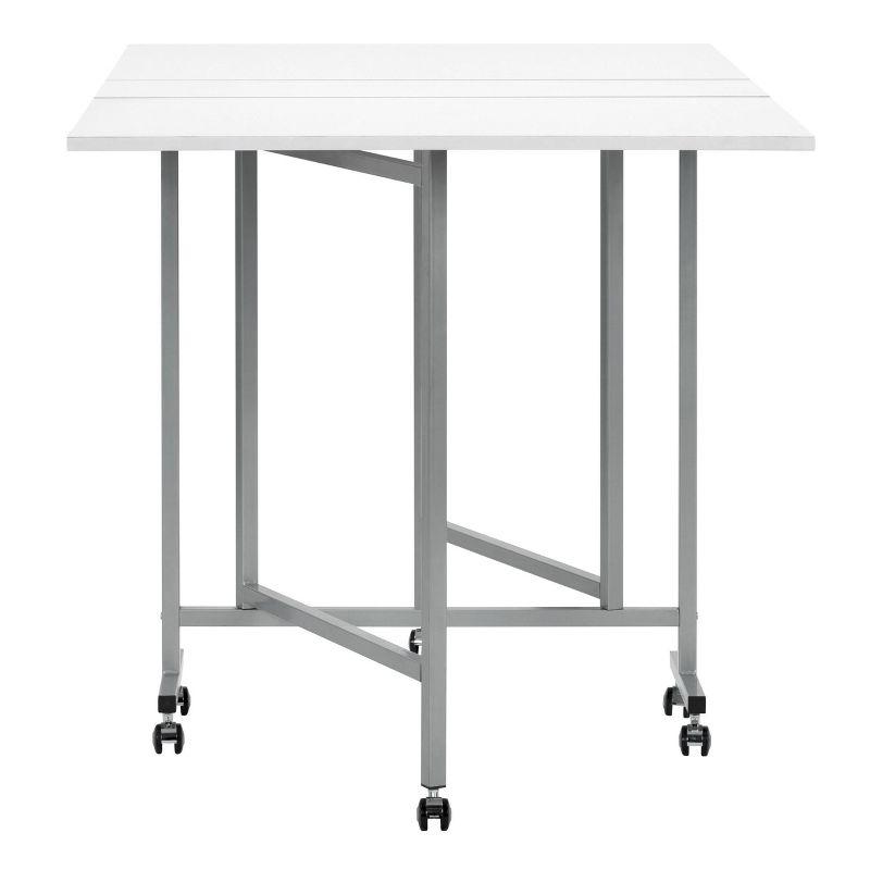 Sew Ready 58.75'' x 36.5'' Foldable Craft Table with Wheels