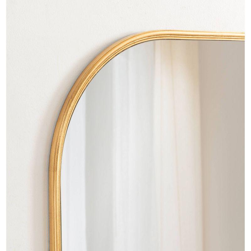 36" x 24" Caskill Framed Arch Wall Mirror Gold - Kate & Laurel All Things Decor