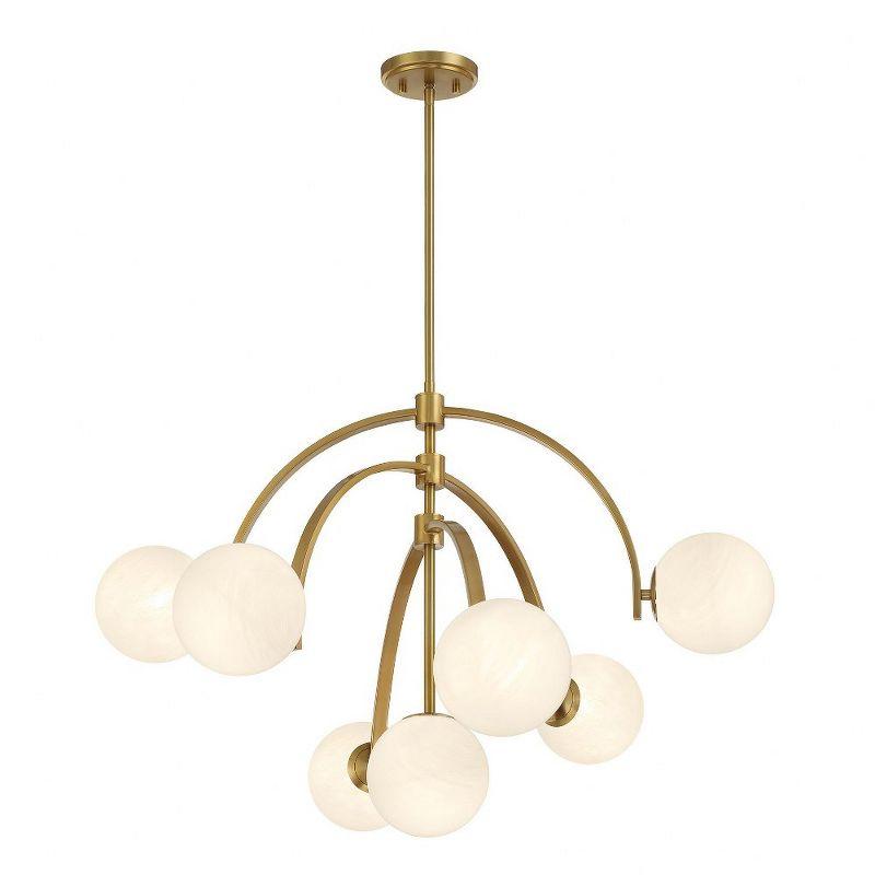 Marias 7 Light Metal Dimmable Globe Chandelier