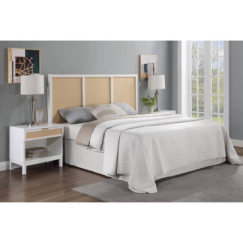 Serena Wood and Cane Panel Headboard - Hillsdale Furniture