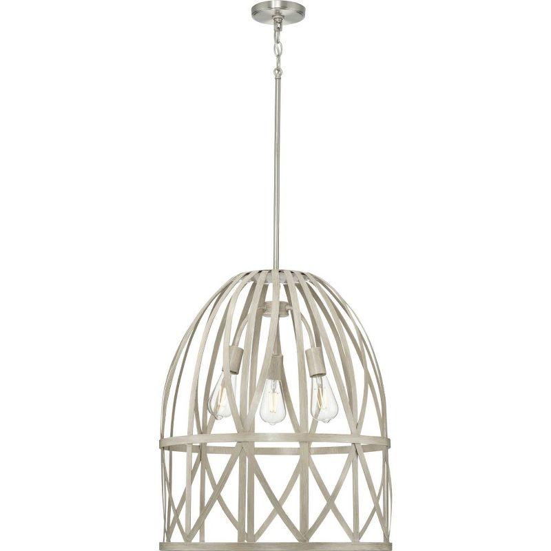 Progress Lighting Chastain 3-Light Bleached Oak Pendant