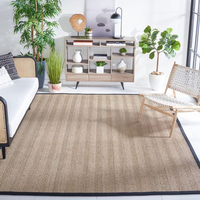 Natural Fiber NF115 Power Loomed Indoor Area Rug - Natural/Black - 8'x10' - Safavieh