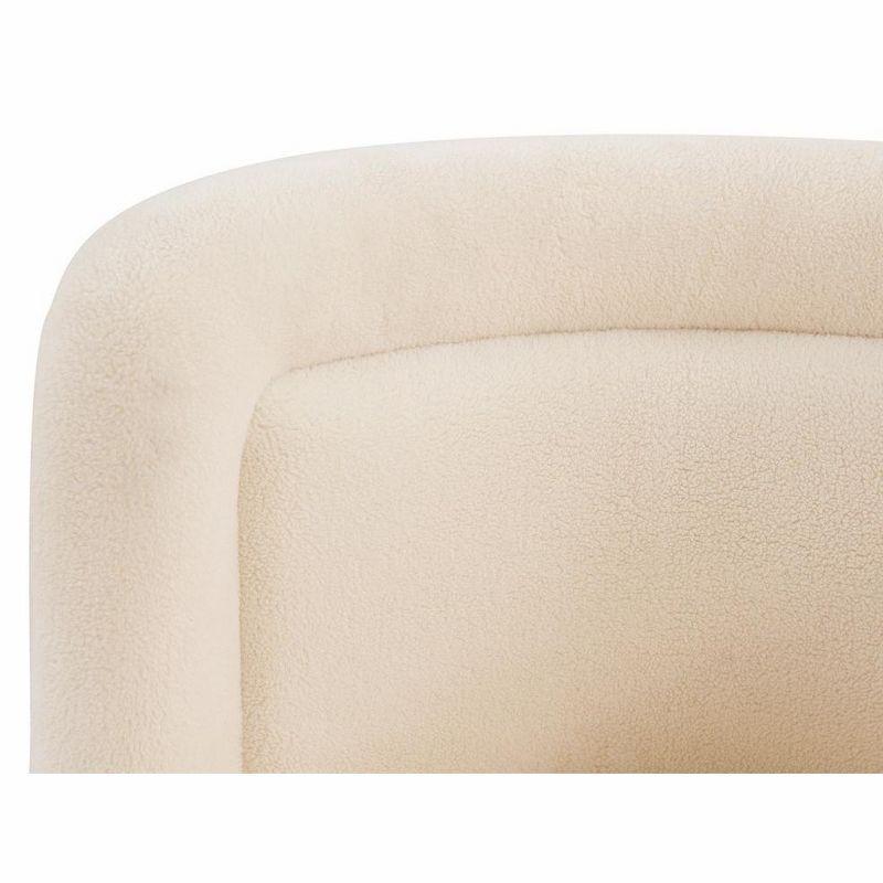 Everly Quinn Tews 29.7" Wide Polyester Swivel Barrel Chair | Wayfair