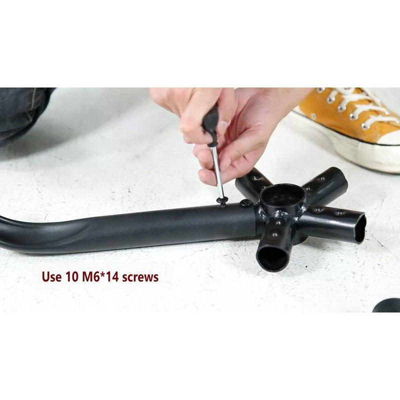 FDW PC Gaming Chair Office Chair Desk Chair with Lumbar Support Flip Up Arms Headrest, Black