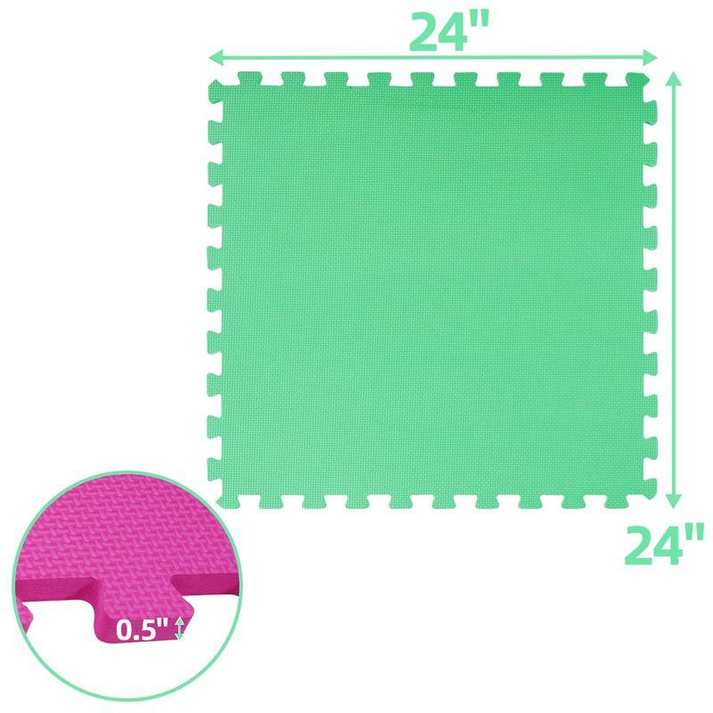 BalanceFrom Fitness Balancefrom Fitness 48 Sq Ft Interlocking EVA Foam Exercise Mat Tiles