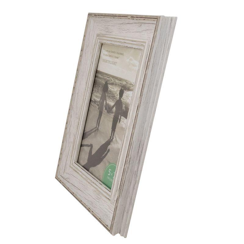 White Distressed Vintage Picture Frame Tabletop Decor