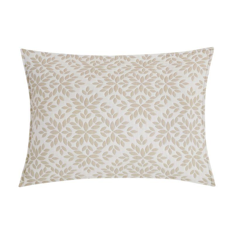 C&F Home Natural Leaves Jacquard Reversible Twin 2 Piece Coverlet Quilt Set Cotton Reversible Machine Washable Lightweight Bedspread Coverlet