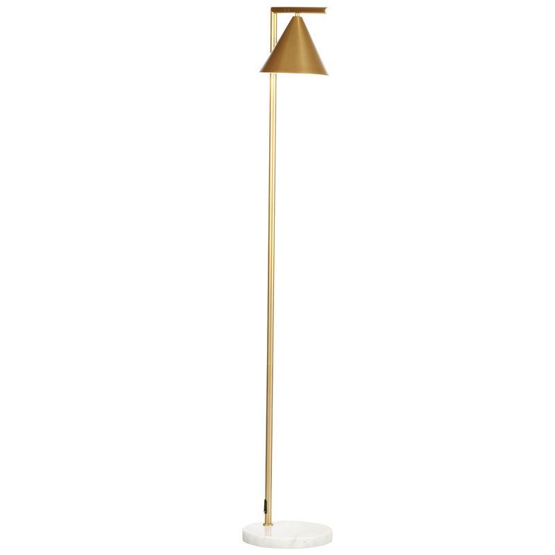 Elegant Gold Adjustable Floor Lamp with Rotatable Head