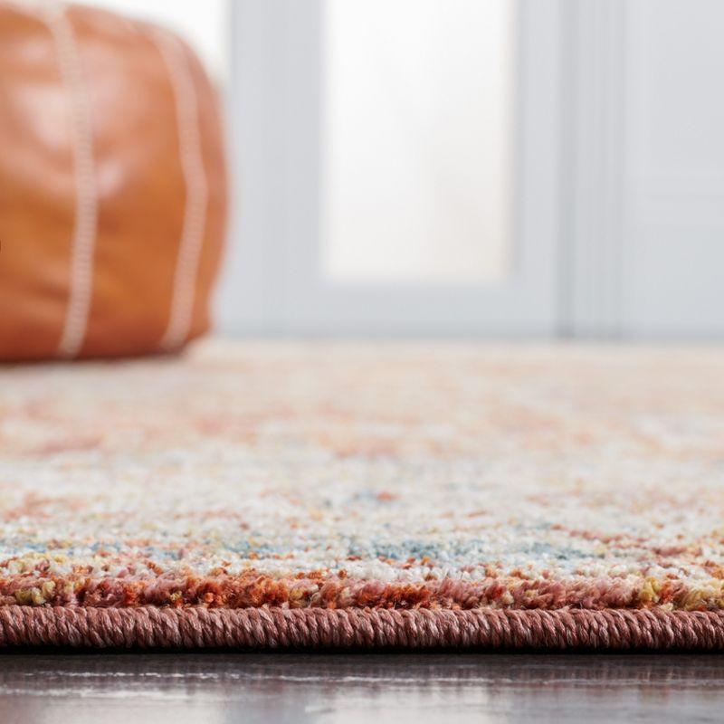Valencia VAL566 Power Loomed Area Rug - Rust/Teal - 4'x6'2" - Safavieh.