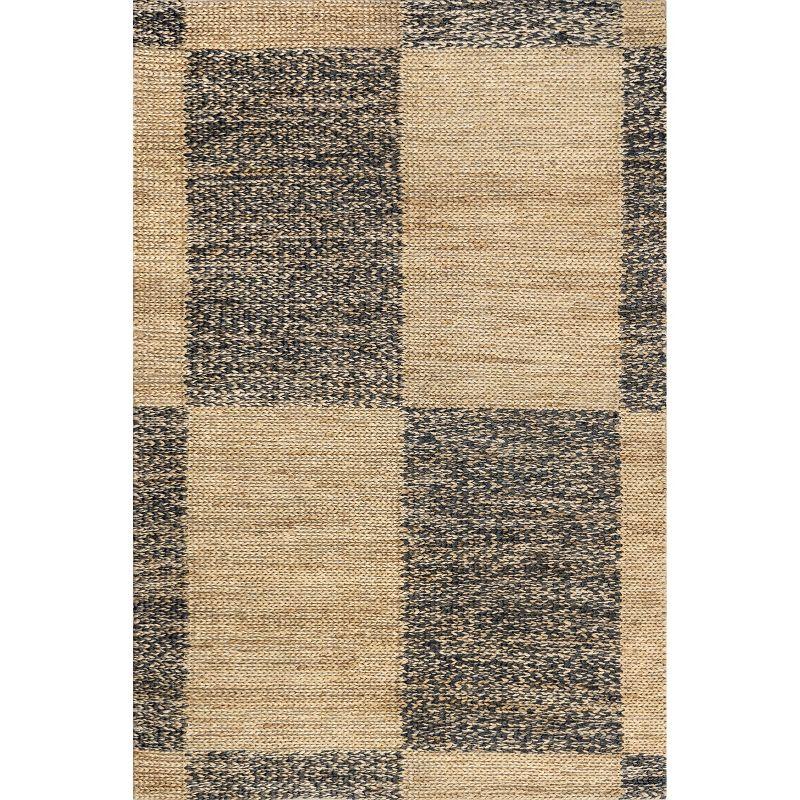 Michaela Natural Checkered Jute 8' x 10' Area Rug