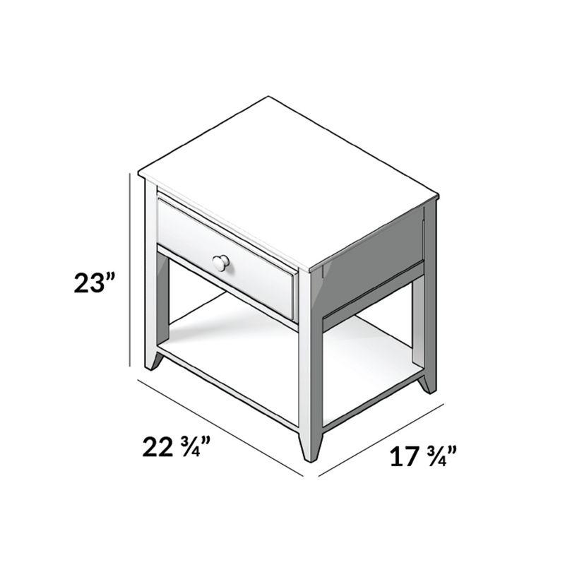 Plank+Beam Nightstand with Drawer and Shelf