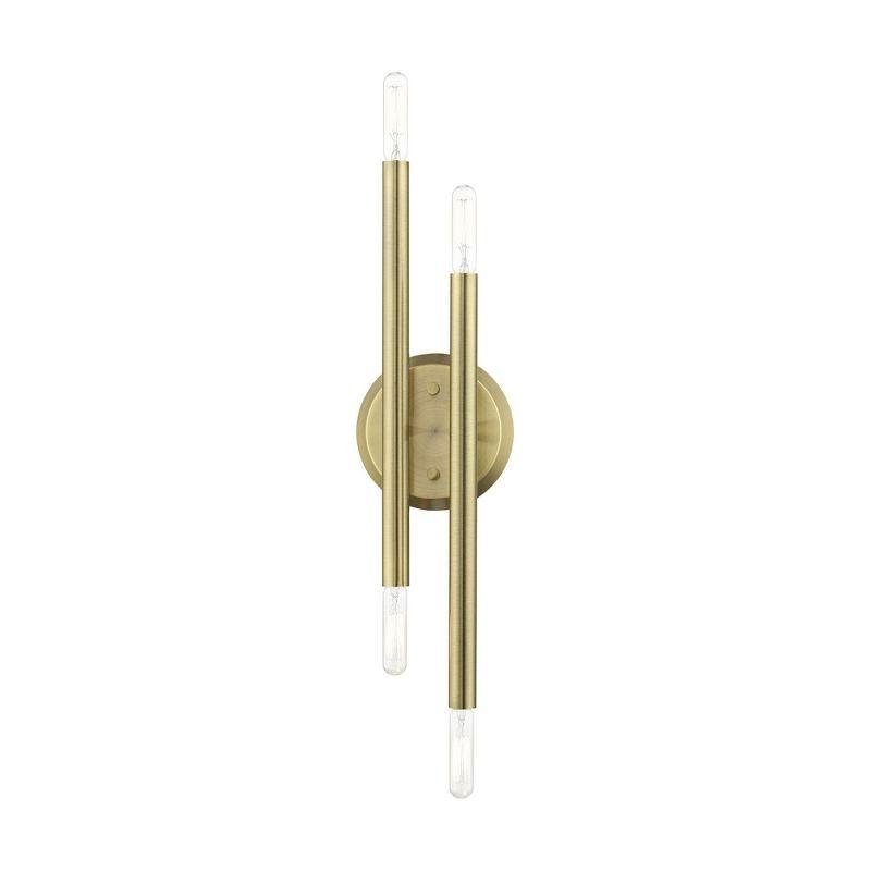 Livex Lighting Soho 4 - Light Wall Light in  Antique Brass