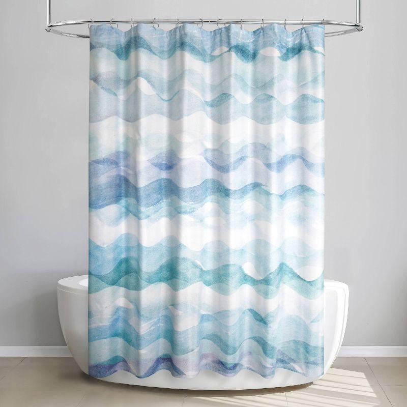 Aarez Chevron Shower Curtain