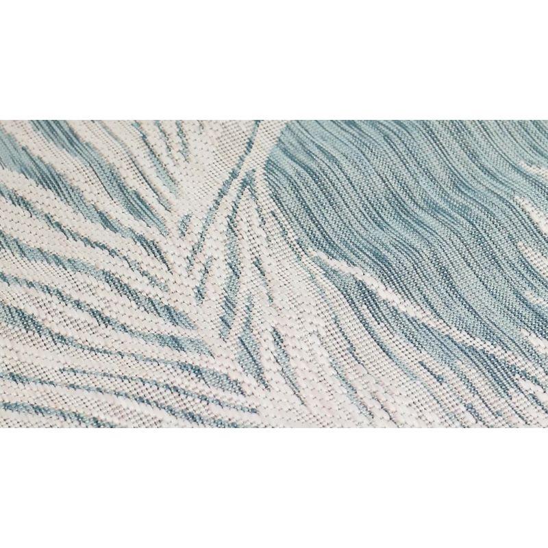 Liora Manne Carmel Antique Tile Indoor/Outdoor Rug Aqua 7'10" x 9'10"