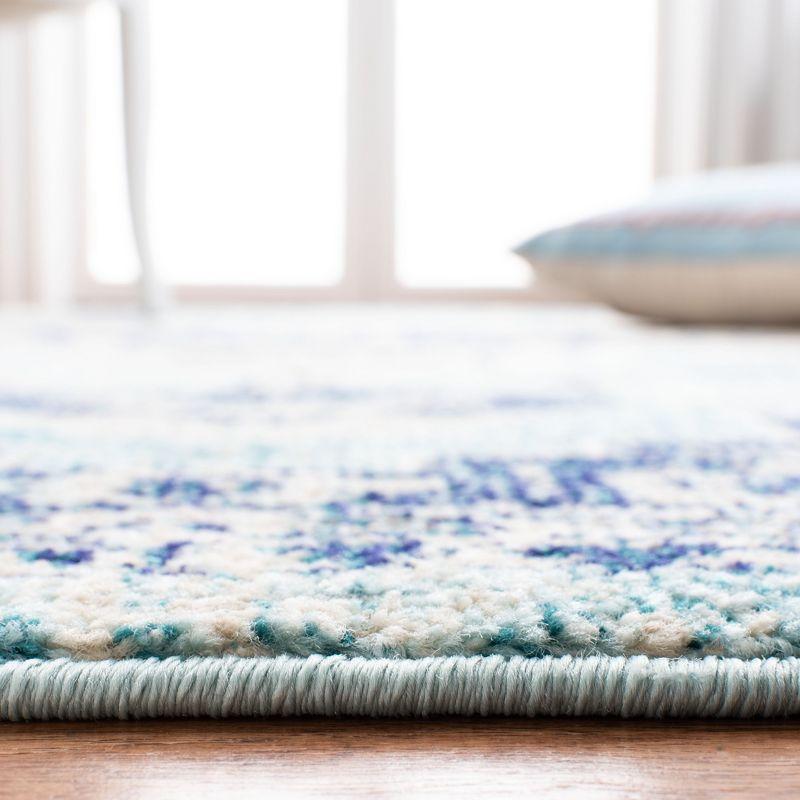 Madison MAD473 Power Loomed Indoor Area Rug - Teal/Navy - 5'3"x7'6" - Safavieh