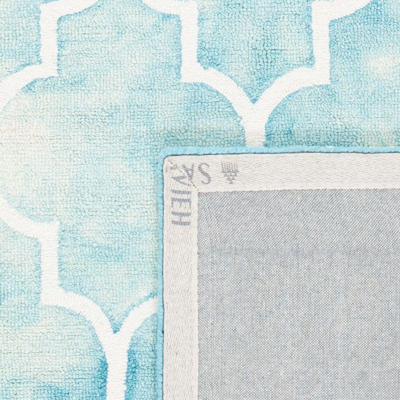 Dip Dye DDY535 Hand Tufted Area Rug - Turquoise/Ivory - 7'x7' - Safavieh.