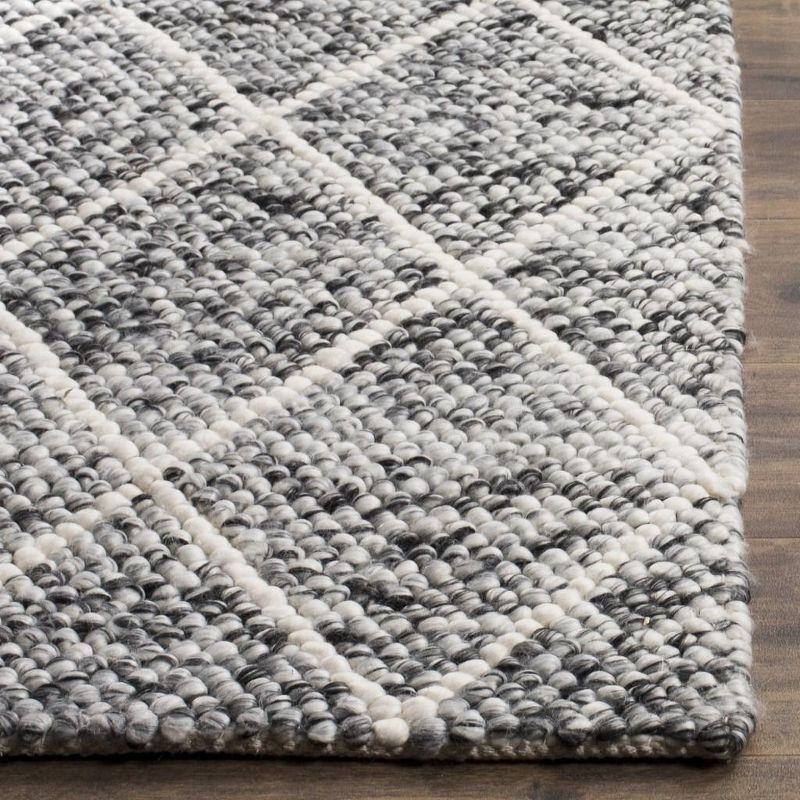 Natura NAT712 Hand Woven Indoor Area Rug - Ivory/Black - 6'x6' - Safavieh.
