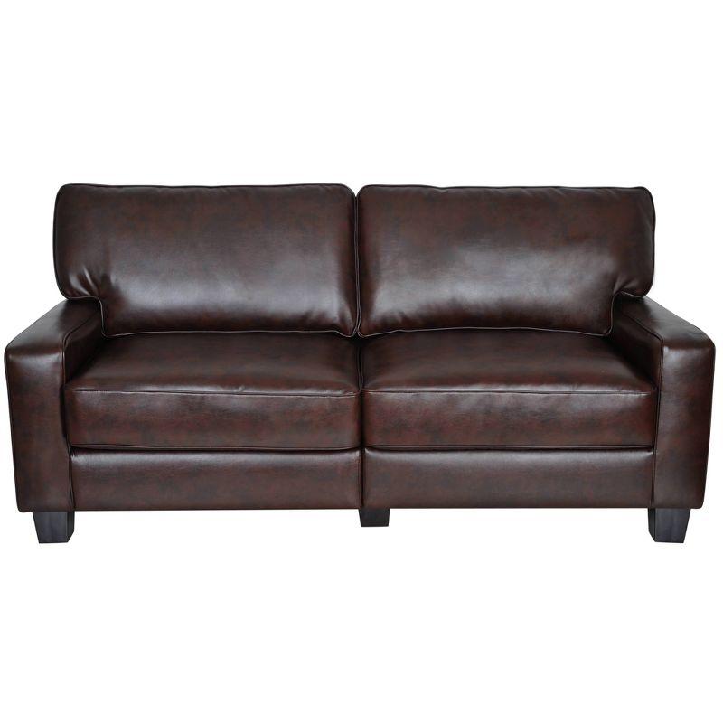 Serta Palisades 78" Track Arm Sofa, Easy Care Fabric, Soft Pillow Back, Pocket Coil Seat Cushions