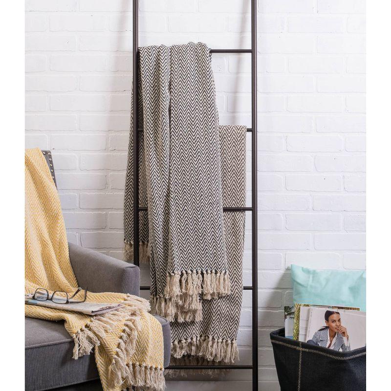 Design Imports Hand Woven Throw Blanket