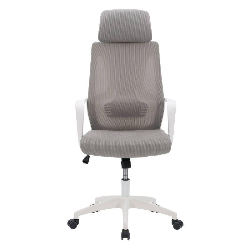 Ergonomic Swivel Mesh Office Chair with Lumbar Support - Gray