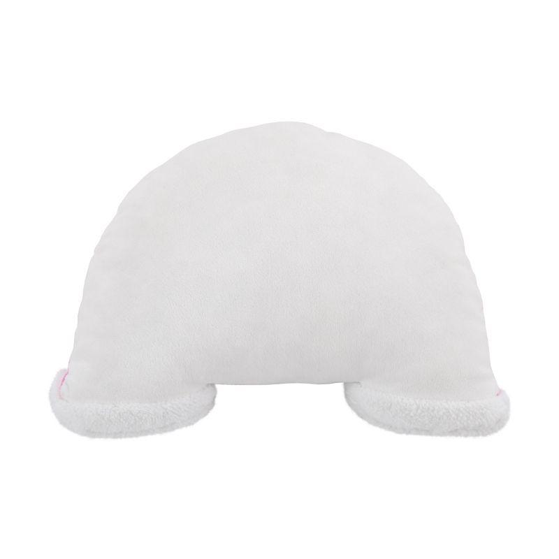 NoJo Little Love by NoJo Rainbow Shaped Plush Sherpa Decorative Pillow with Clouds