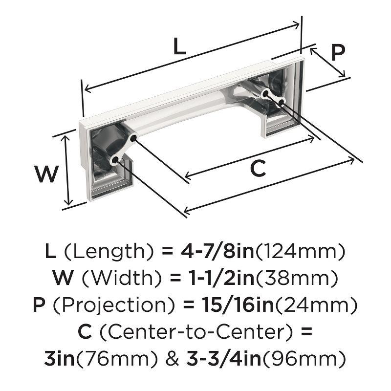 Appoint 3" Center To Center Cup/Bin Pull