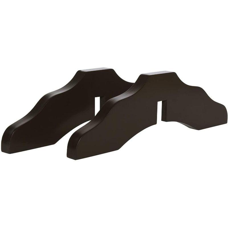 Arf Pets Freestanding Dog Gate, 4-Panel Extension, 360° Foldable Dog Gate 80"W x 31.5"H - Espresso