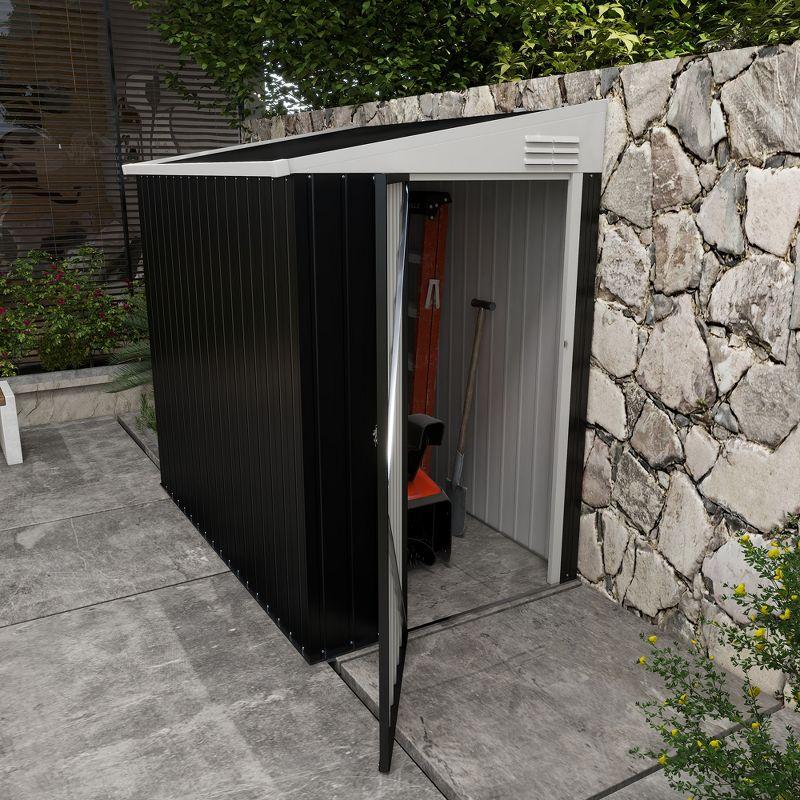 Outsunny Metal Lean-to Storage Shed