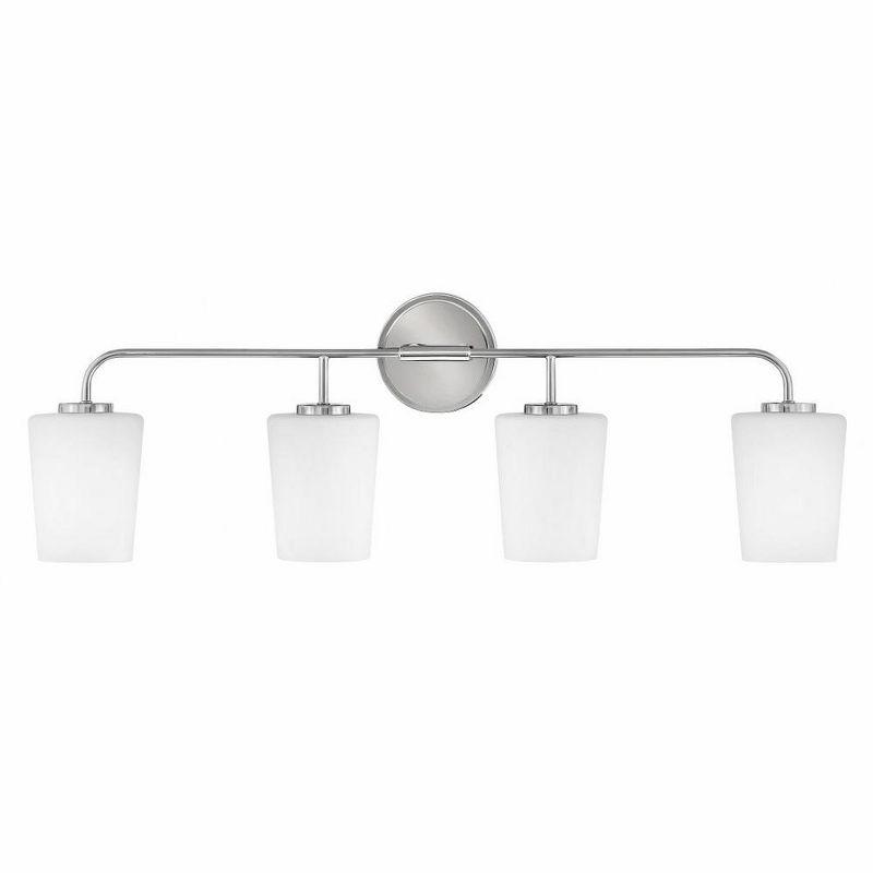 Fitz 4 Light Frosted Dimmable Vanity Light