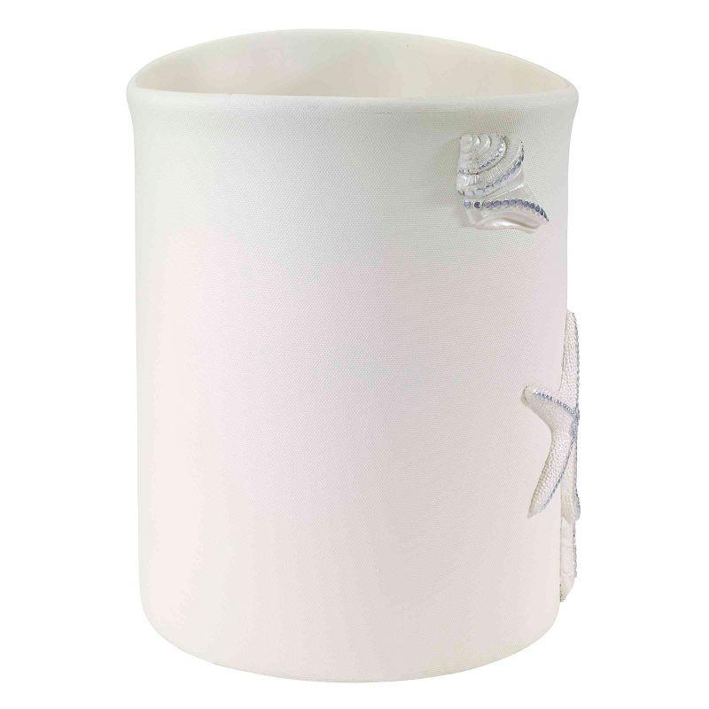 Avanti Linens Sequin Shells Wastebasket