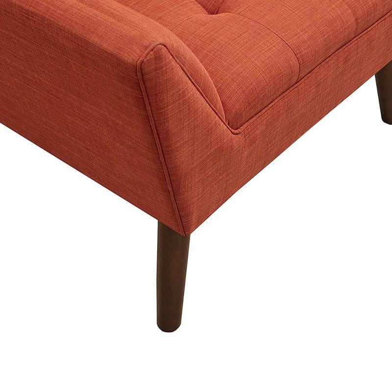 Newport Lounge Chair Spice - Ink+Ivy: Mid-Century Design, Button Tufted, Pecan Wood Legs