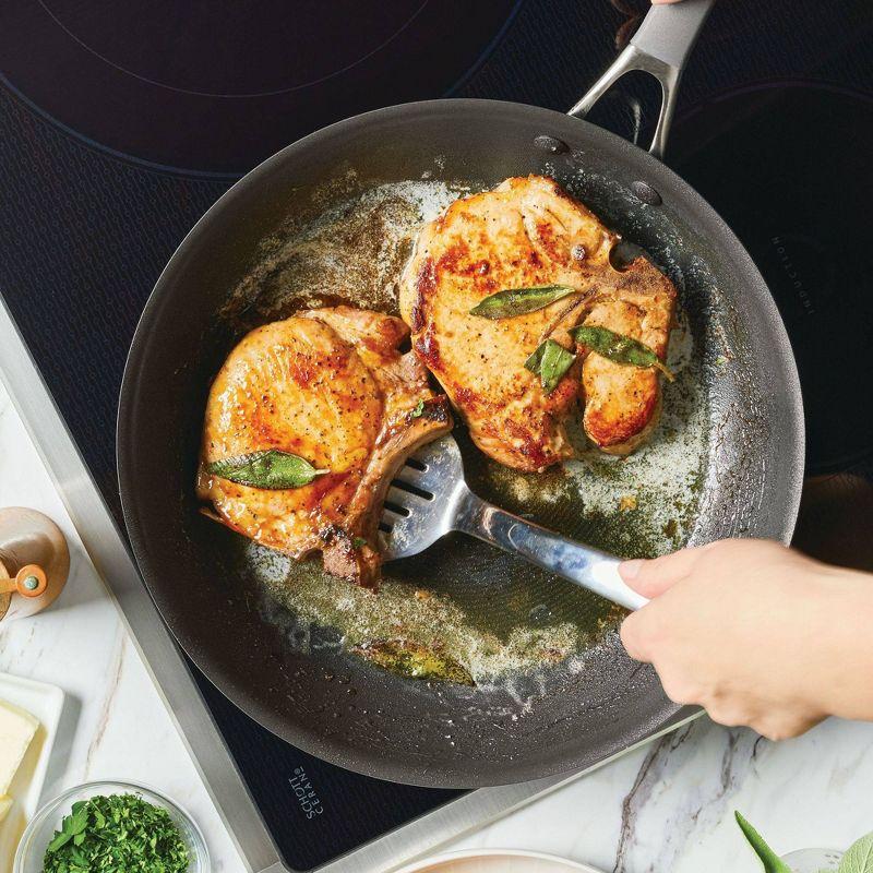 Circulon Circulon ScratchDefense with ScratchDefense Nonstick Induction Pots and Pans Cookware Set, 10 Piece, Graphite