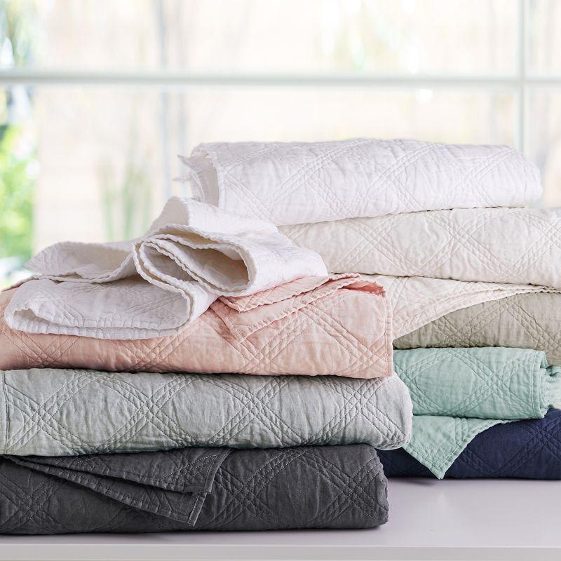 Linen Front/Cotton Back Twin/Twin XL Quilt - Natural - Levtex Home