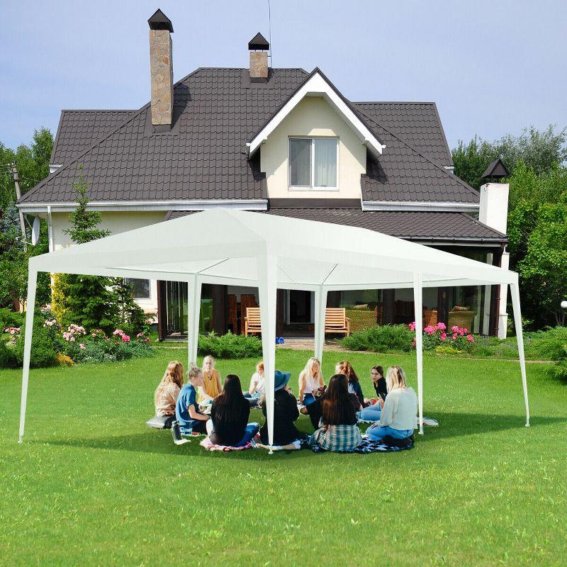 White 10'x20' Heavy Duty Steel Frame Wedding Canopy Tent