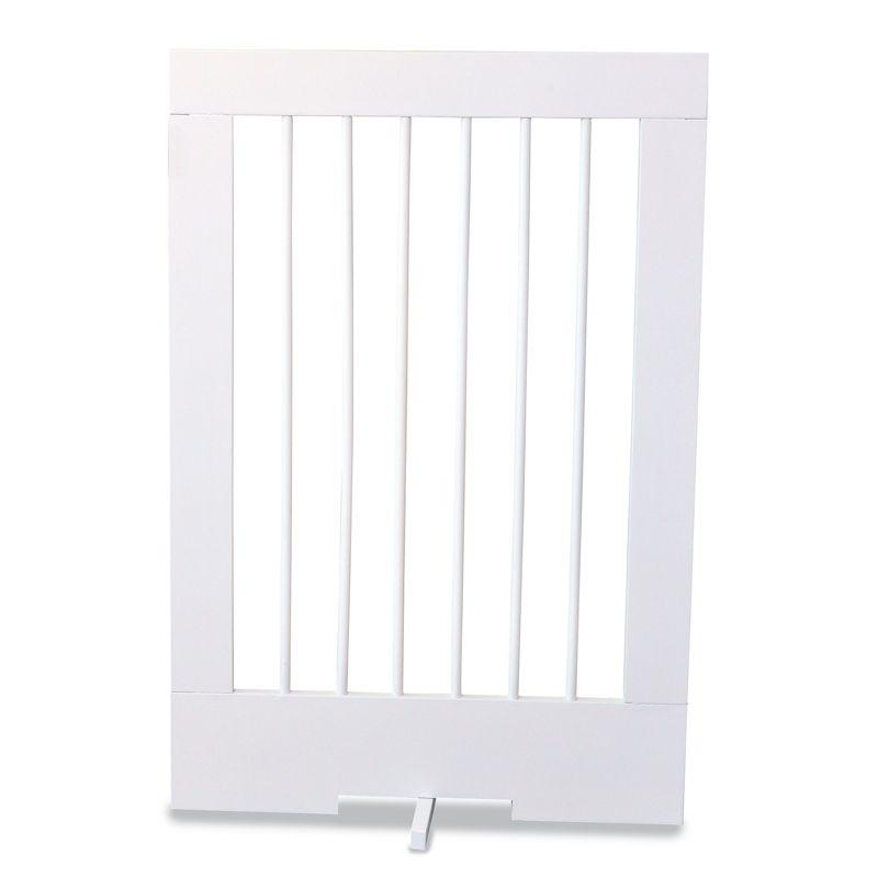 Cardinal Gates 4PG 4-Panel Freestanding Pet Gate - Adjustable Wooden Dog Gate