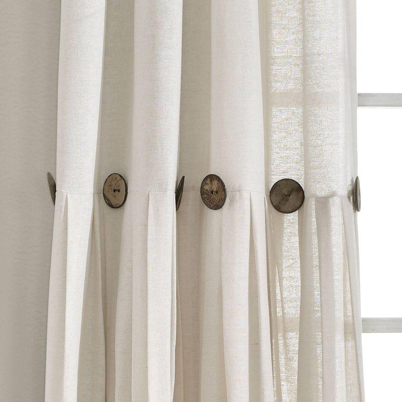 Lush Decor Beckham Window Semi-Sheer Rod Pocket Single Curtain Panel