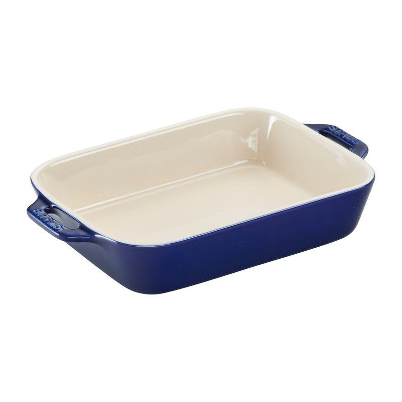 Staub Ceramic Baking Pans Set, Casserole Dish with Lid, Brownie Pan