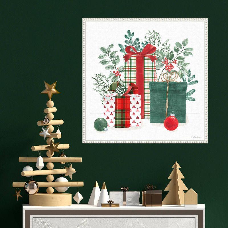 Amanti Art 22"x22" Classic Christmas II by Beth Grove Framed Canvas Wall Art Print