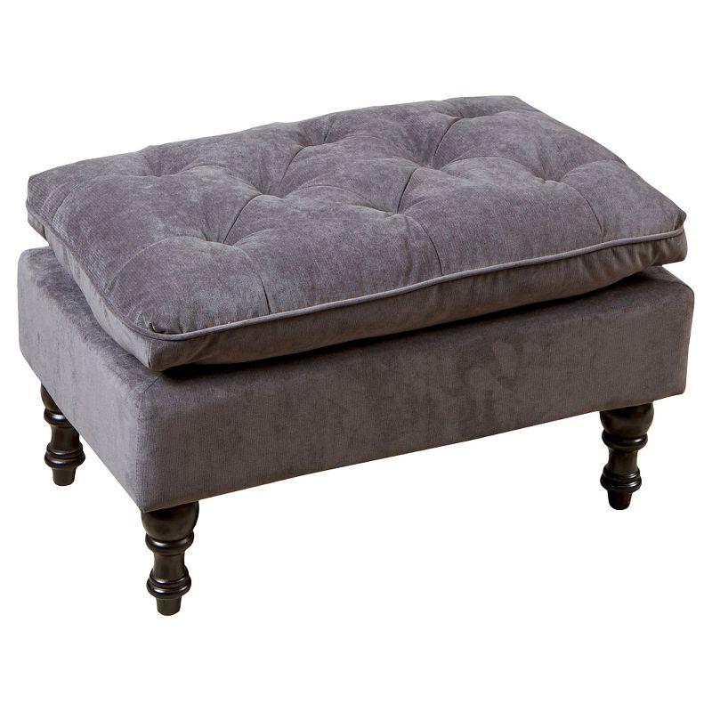 Jeremy Tufted Ottoman Gray - Christopher Knight Home