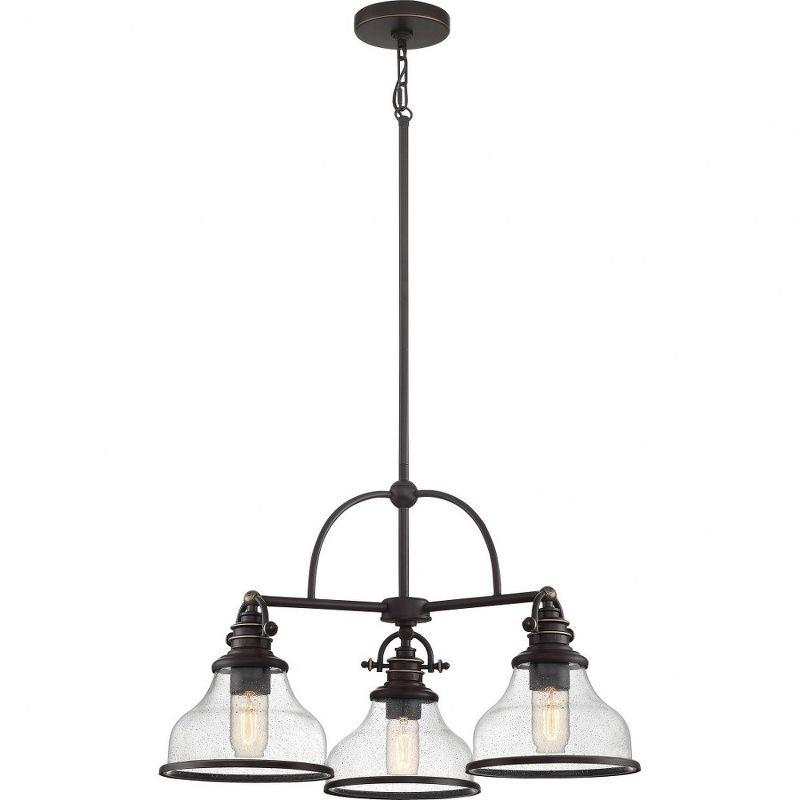 Quoizel Lighting Grant 3 - Light Chandelier in  Palladian Bronze