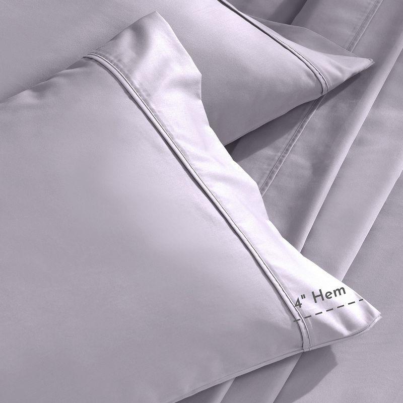 Cotton Sheets Set - Softest 400 Thread Count Bed Sheets, 100% Cotton Sateen, Cooling, Deep Pocket by California Design Den