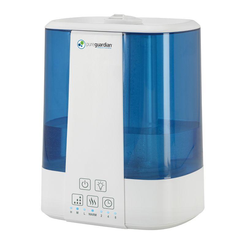 Pure Guardian H5225WCA Top Fill Ultrasonic Cool and Warm Mist Humidifier with Aromatherapy Tray Blue