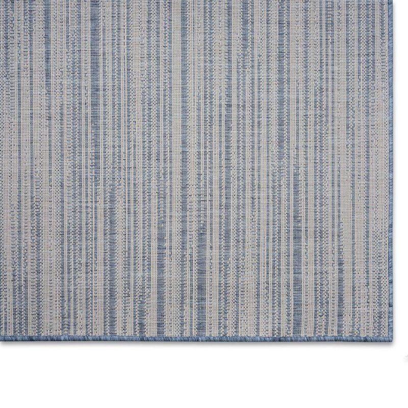 Nicole Miller Abstract Blue Indoor / Outdoor Area Rug