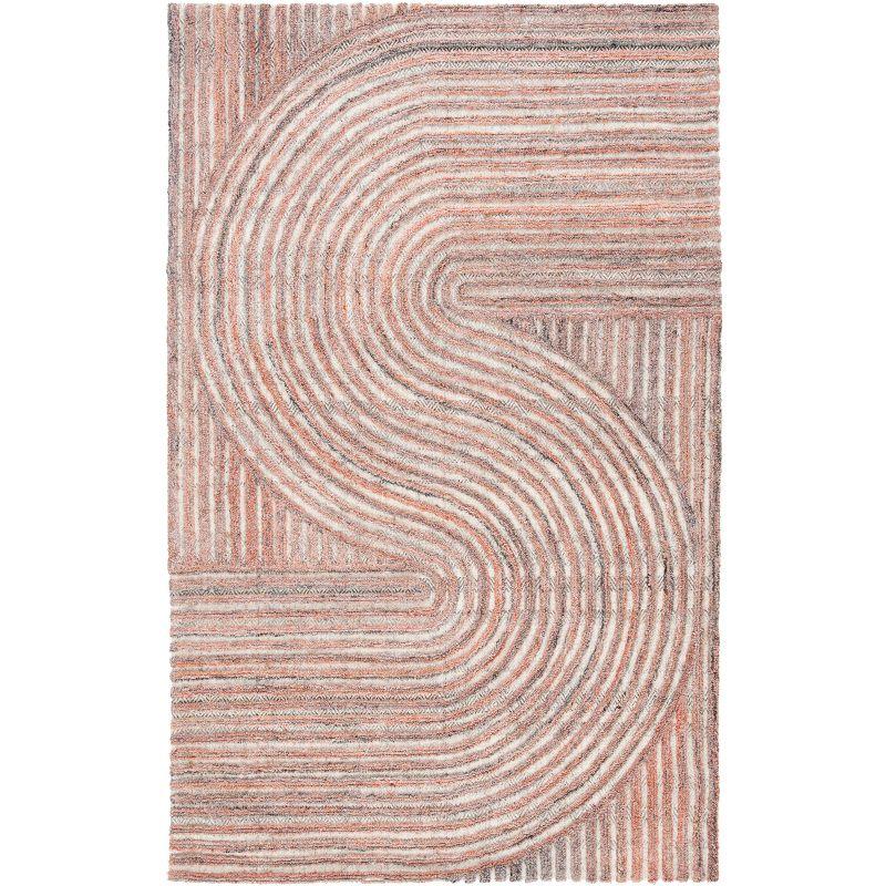 Southampton SHA301 Hand Tufted Indoor Area Rug - Rust - 5'x8'- Safavieh