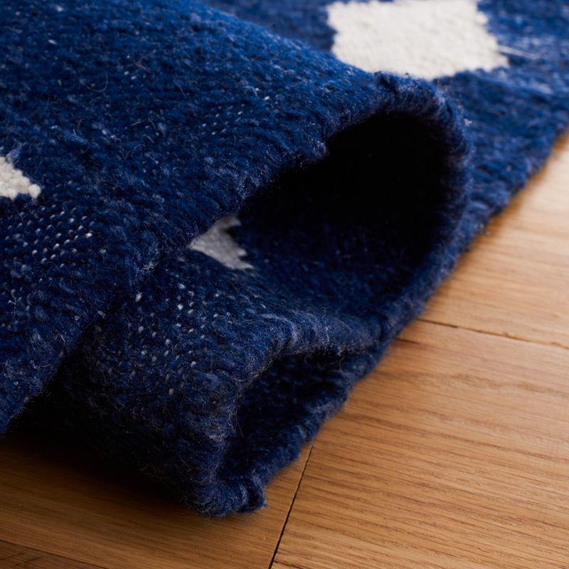 Kilim KLM764 Hand Woven Area Rug - Navy/Ivory - 3'x5' - Safavieh.