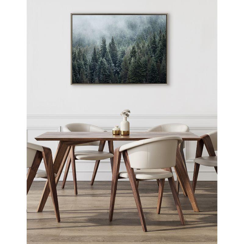 Kate & Laurel All Things Decor Sylvie Evergreen Dream 2 Wall Art: Modern Floating Canvas, Rustic Style