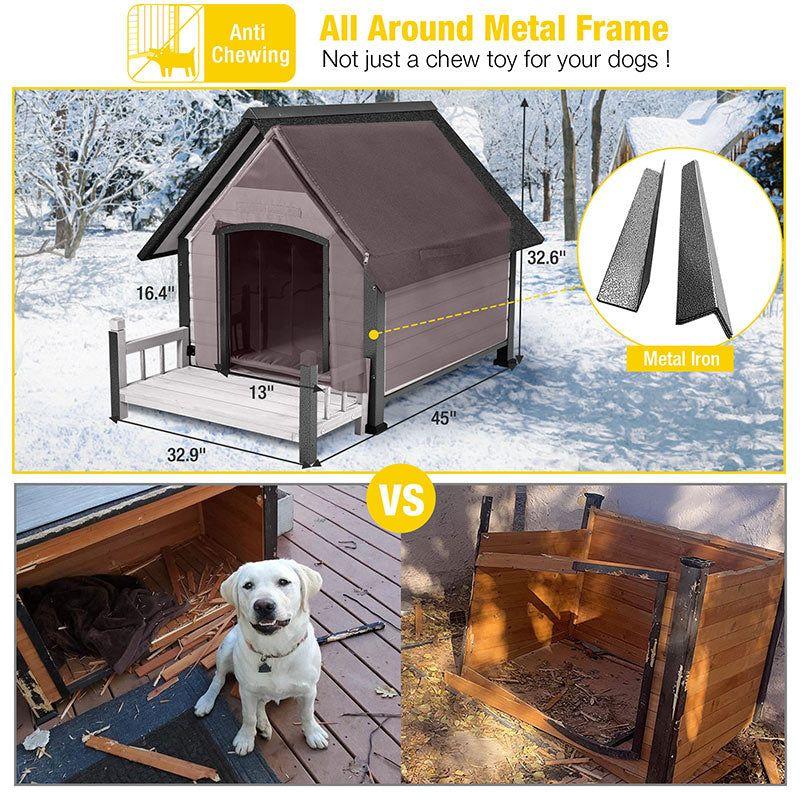 Aivituvin Wood Insulated Dog House